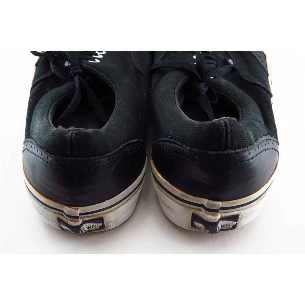VANS Fashion Sneakers Black Fabric‎ Men Shoes Size 10 Medium
